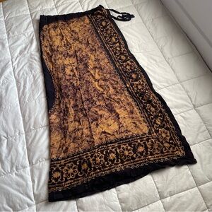 Vintage Flowy Boho Wrap Skirt Women’s Small to Medium